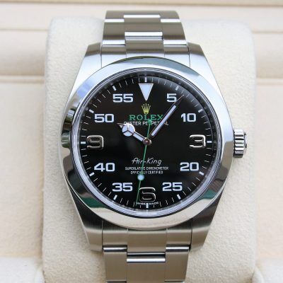 Rolex 116900 Airking Green Hand 40MM Watch