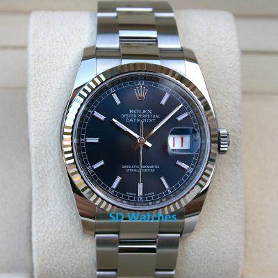 Rolex 116200 Datejust 36MM watch Silver Roman | SD Watches